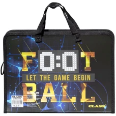 Папка з ручками "Football", PP, 600 мкм, 350*255*45 мм, 5632-24C, Class
