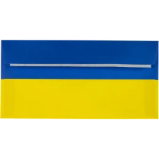 Конверт ДЛ скл, білий 80, [жовто-синій], коробка 0,5 тис.шт, 2240_113_285