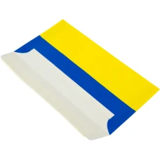 Конверт ДЛ скл, білий 80, [жовто-синій], коробка 0,5 тис.шт, 2240_113_285