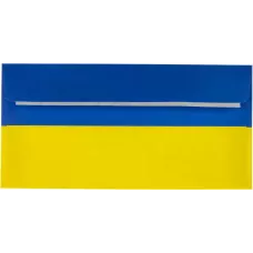 Конверт ДЛ скл, білий 80, [жовто-синій], коробка 0,5 тис.шт, 2240_113_285
