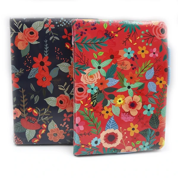 Блокнот з вiдділенням для ручки "Flowers" A6, лінія, P80, 80G, мікс, 6701-3