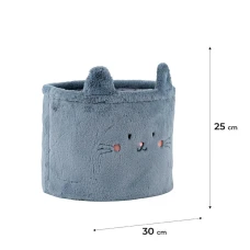 Кошик для зберігання 3100 Cute Cat 30х25 см, плюшевий, K24-3100M-2 Kite