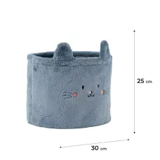 Кошик для зберігання 3100 Cute Cat 30х25 см, плюшевий, K24-3100M-2 Kite
