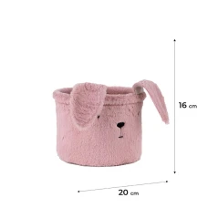 Кошик для зберігання 3100 Lovely Rabbit 20х16 см, плюшевий, K24-3100S-1 Kite