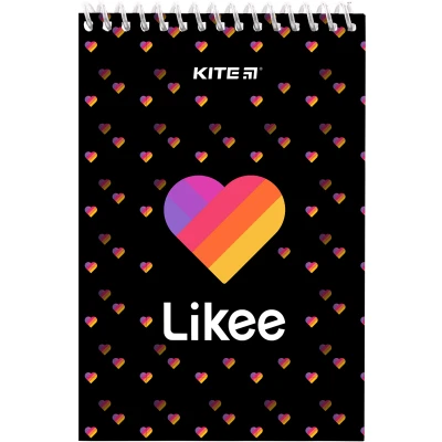 Блокнот пласт обкл., спіраль, А6, 48арк., нелінований Likee LK22-196 Kite