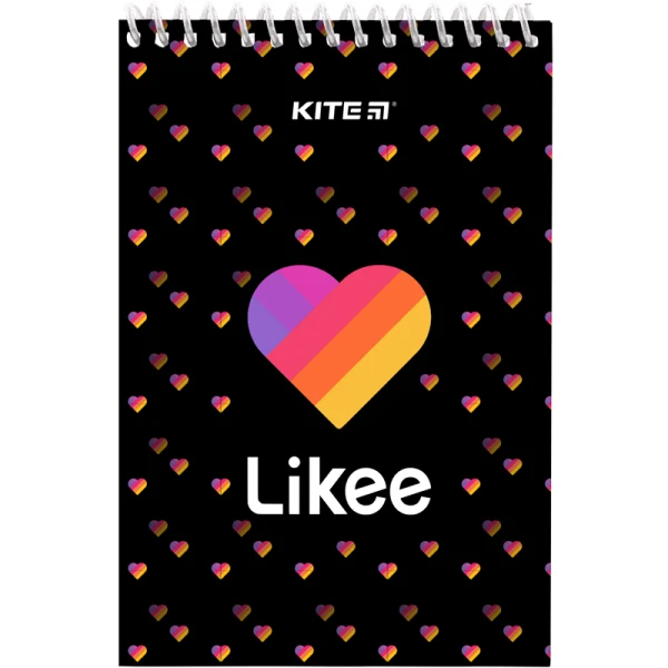 Блокнот пласт обкл., спіраль, А6, 48арк., нелінований Likee LK22-196 Kite