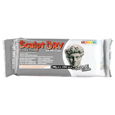 Маса для моделювання, сіра, самозастигаюча, 250 г., ''Sculpt Dry'', MUNGYO