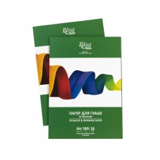 Папка для гуаші А4 (21*29,7см), 180г/м2, 10л, Дрібне зерно, ROSA Studio