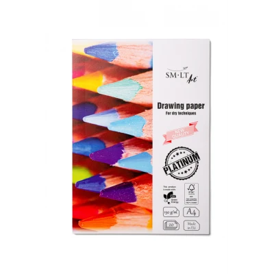 Папка для рисунку Platinum А4, 150г/м2, 20л, Smiltainis