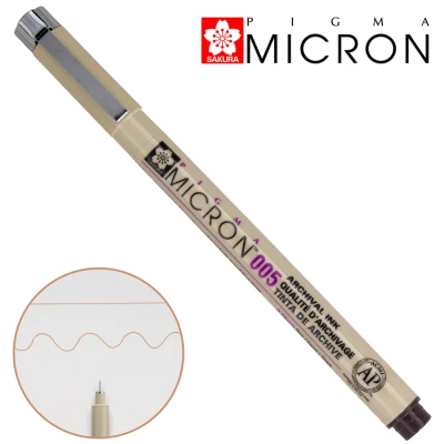 Лінер PIGMA MICRON (0.05), 0,2мм, Коричневий, Sakura