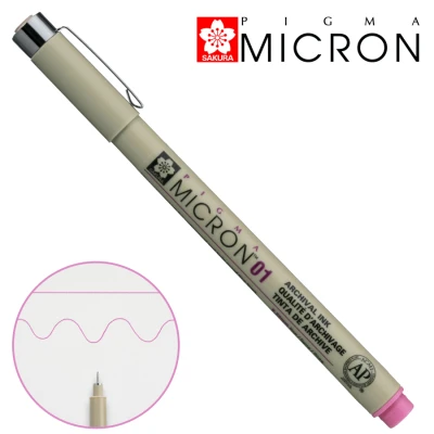 Лінер PIGMA MICRON (0.1), 0,25мм, Рожевий, Sakura