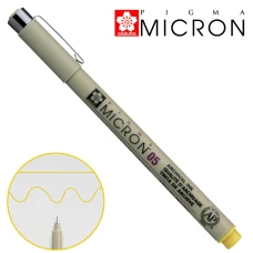 Лінер PIGMA MICRON (0.5), 0,45мм, Жовтий, Sakura