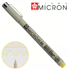 Лінер PIGMA MICRON (0.5), 0,45мм, Жовтий, Sakura