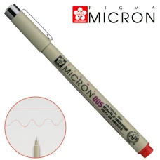 Лінер PIGMA MICRON (0.05), 0,2мм, Червоний, Sakura
