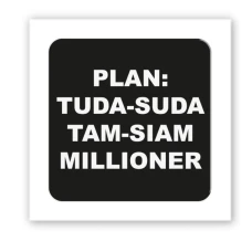 Наліпки 3D-стікер "Plan: tuda-suda" SX-208 Tattooshka