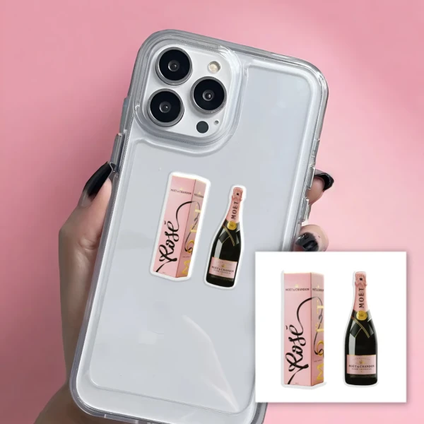 Наліпки 3D-стікер "Champagne box" SX-183 Tattooshka
