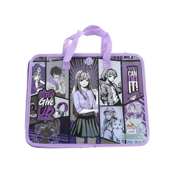 Тека пластикова з текстильними ручками KIDIS, серія "Anime" 14083