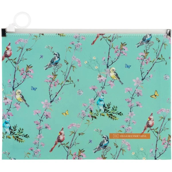 Папка на блискавці zip-lock А5+ OS Spring, 1498-33-A