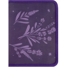Папка об'ємна на блискавці А5+ Lavender-1, 1805-36-A