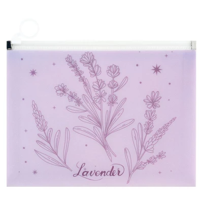 Папка на блискавці zip-lock А5+ Lavender-2, 1498-37-A
