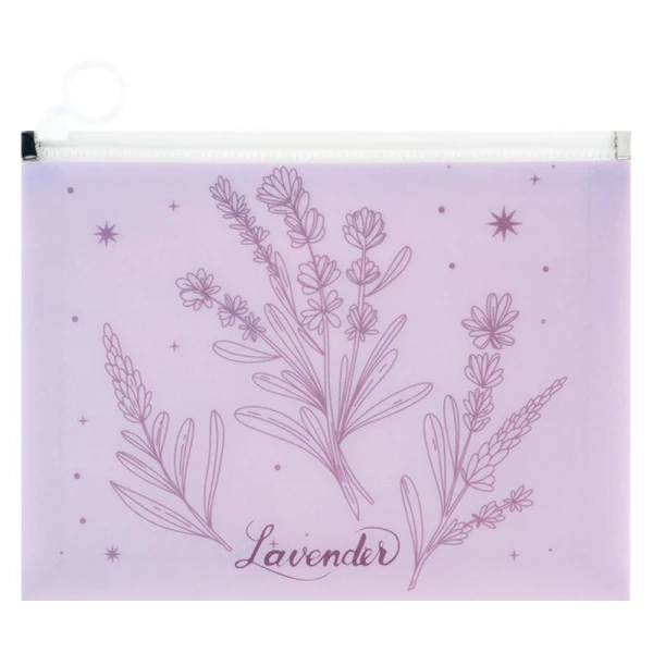 Папка на блискавці zip-lock А5+ Lavender-2, 1498-37-A