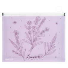 Папка на блискавці zip-lock А5+ Lavender-2, 1498-37-A