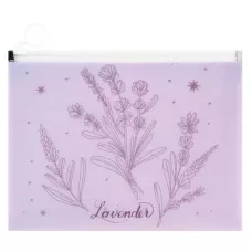 Папка на блискавці zip-lock А5+ Lavender-2, 1498-37-A