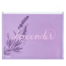 Папка на блискавці zip-lock А4+ Lavender-1, 1497-36-A