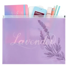 Папка на блискавці zip-lock А4+ Lavender-1, 1497-36-A