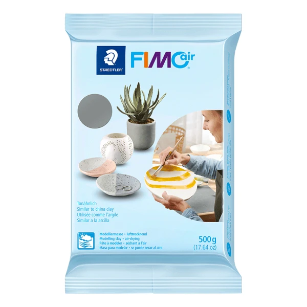 Пластика самозастигаюча, сіра, 500г, Fimo Air