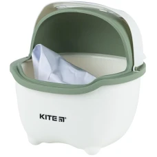 Настільний контейнер для сміття Kite, біло-зелений K24-009-7