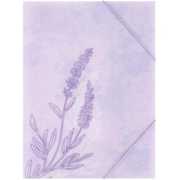 Папка на гумках А4+ Lavender-2, 1509-37-A