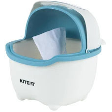 Настільний контейнер для сміття Kite, біло-блакитний K24-009-6