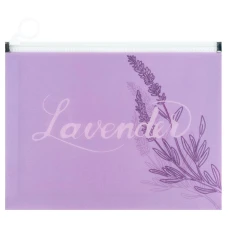 Папка на блискавці zip-lock А5+ Lavender-1, 1498-36-A