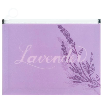 Папка на блискавці zip-lock А5+ Lavender-1, 1498-36-A