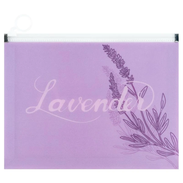 Папка на блискавці zip-lock А5+ Lavender-1, 1498-36-A