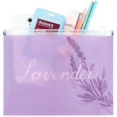 Папка на блискавці zip-lock А5+ Lavender-1, 1498-36-A