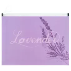 Папка на блискавці zip-lock А5+ Lavender-1, 1498-36-A