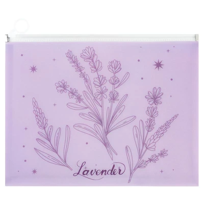 Папка на блискавці zip-lock А4+ Lavender-2, 1497-37-A