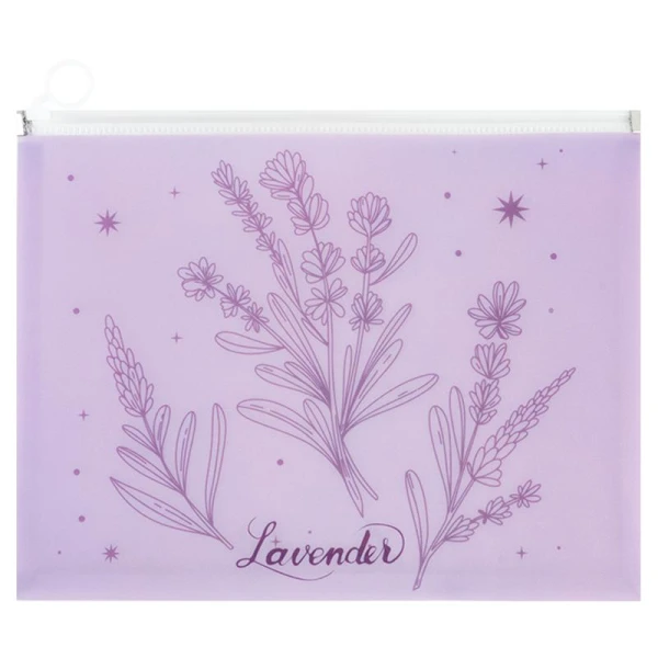 Папка на блискавці zip-lock А4+ Lavender-2, 1497-37-A