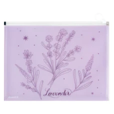 Папка на блискавці zip-lock А4+ Lavender-2, 1497-37-A