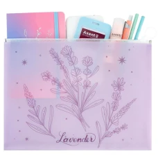 Папка на блискавці zip-lock А4+ Lavender-2, 1497-37-A