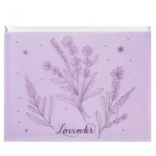 Папка на блискавці zip-lock А4+ Lavender-2, 1497-37-A