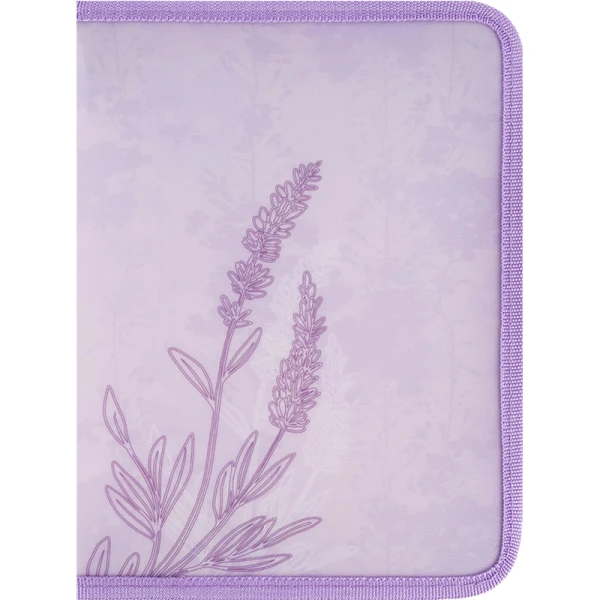 Папка об'ємна на блискавці А5+ Lavender-2, 1805-36-A