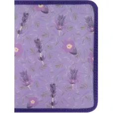 Папка об'ємна на блискавці А5+ Lavender-4, 1805-38-A