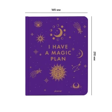 Блокнот для планування "I have MAGIC plan" фіолетовий, 248 стор, orner-2156