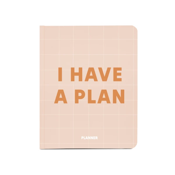 Блокнот для планування "I HAVE A PLAN" бежевий, 248 стор, orner-1948
