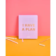 Блокнот для планування "I HAVE A PLAN" бузковий, 248 стор, orner-1949