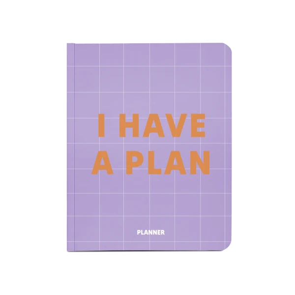 Блокнот для планування "I HAVE A PLAN" бузковий, 248 стор, orner-1949