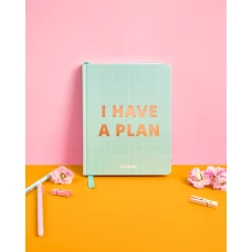 Блокнот для планування "I HAVE A PLAN" бірюзовий, 248 стор, orner-1950
